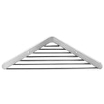 Corner Shower Caddy, Shower Basket, 18cm, Silver, Architect S+ Collection