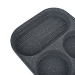 19cm W X 19cm W Non-stick 3-hole Egg Frying Pan