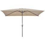 3x2m Patio Umbrella Canopy Tilt Crank | Khaki