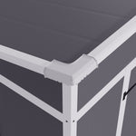 Outdoor Plastic Garden Storage Shed | Medium | Light Grey