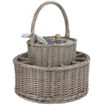 Chilled Drinks Picnic Wicker Basket With 12 Glasses