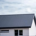 Set Of 6 Steel Corrugated Panels | Large | Gray