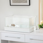 Turtle Tank, Glass Tank W/ Basking Platform, Reptile Habitat