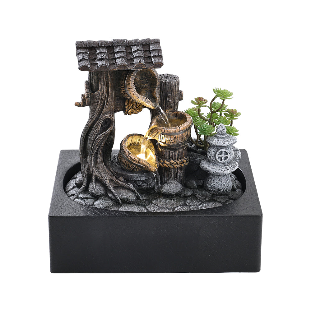 Tabletop Fountain Relaxation Water Feature For Home Office Decor
