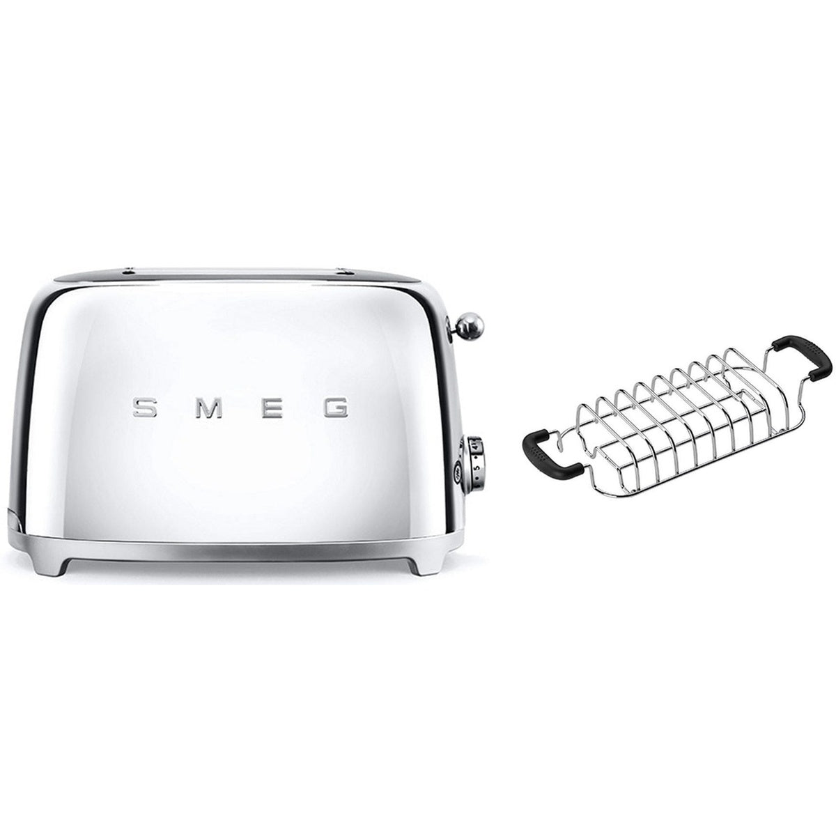 Tsf01 2 Slice Toaster With Bun Warmer Set | Silver