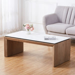 Lucerne Stone Coffee Table | Set-of-1 | Light Slate Gray