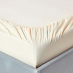 Egyptian Cotton Fitted Sheet 200 Tc | Single | Cream