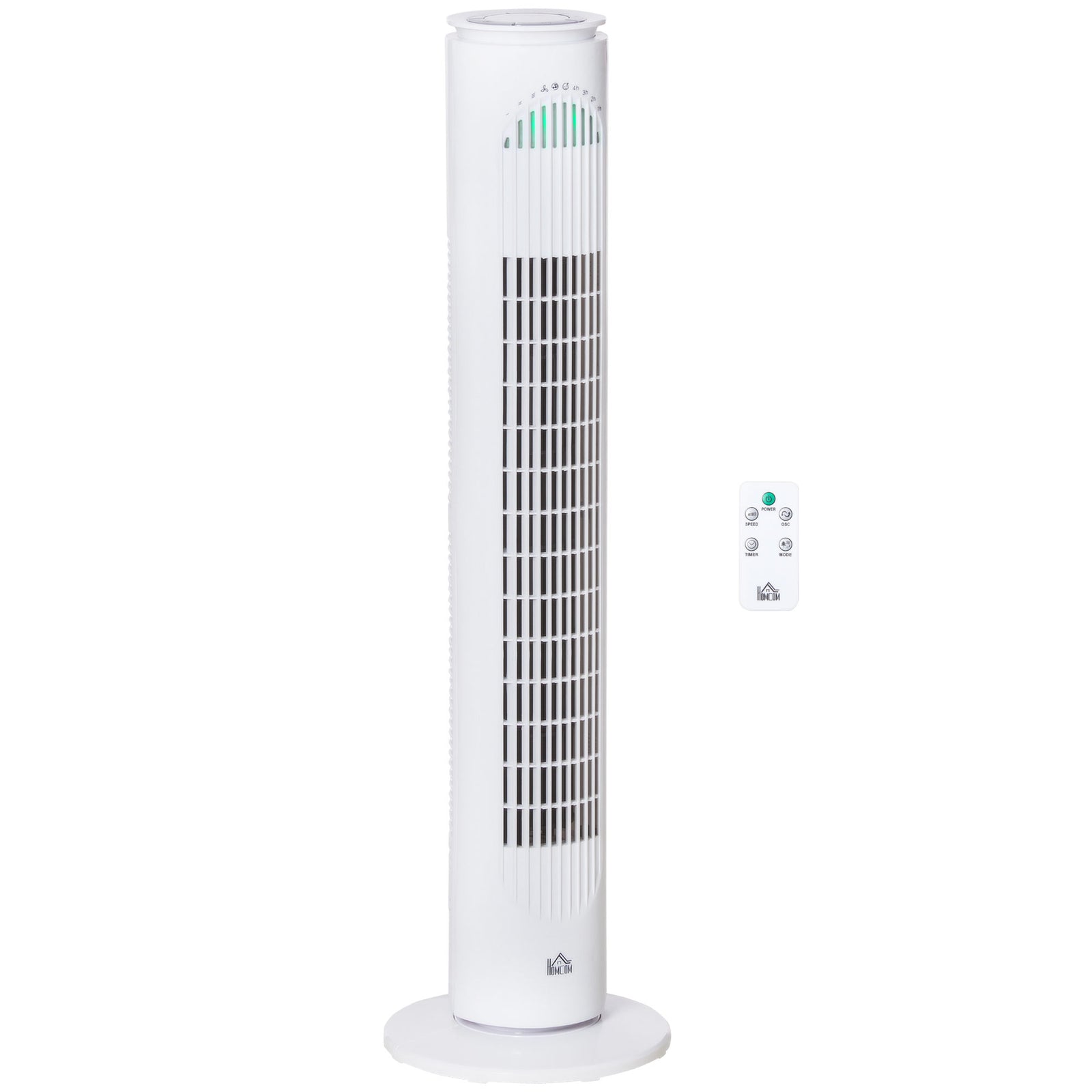 30 Inch Led Tower Fan Oscillation 3 Speed 3 Mode Remote | One Size | White