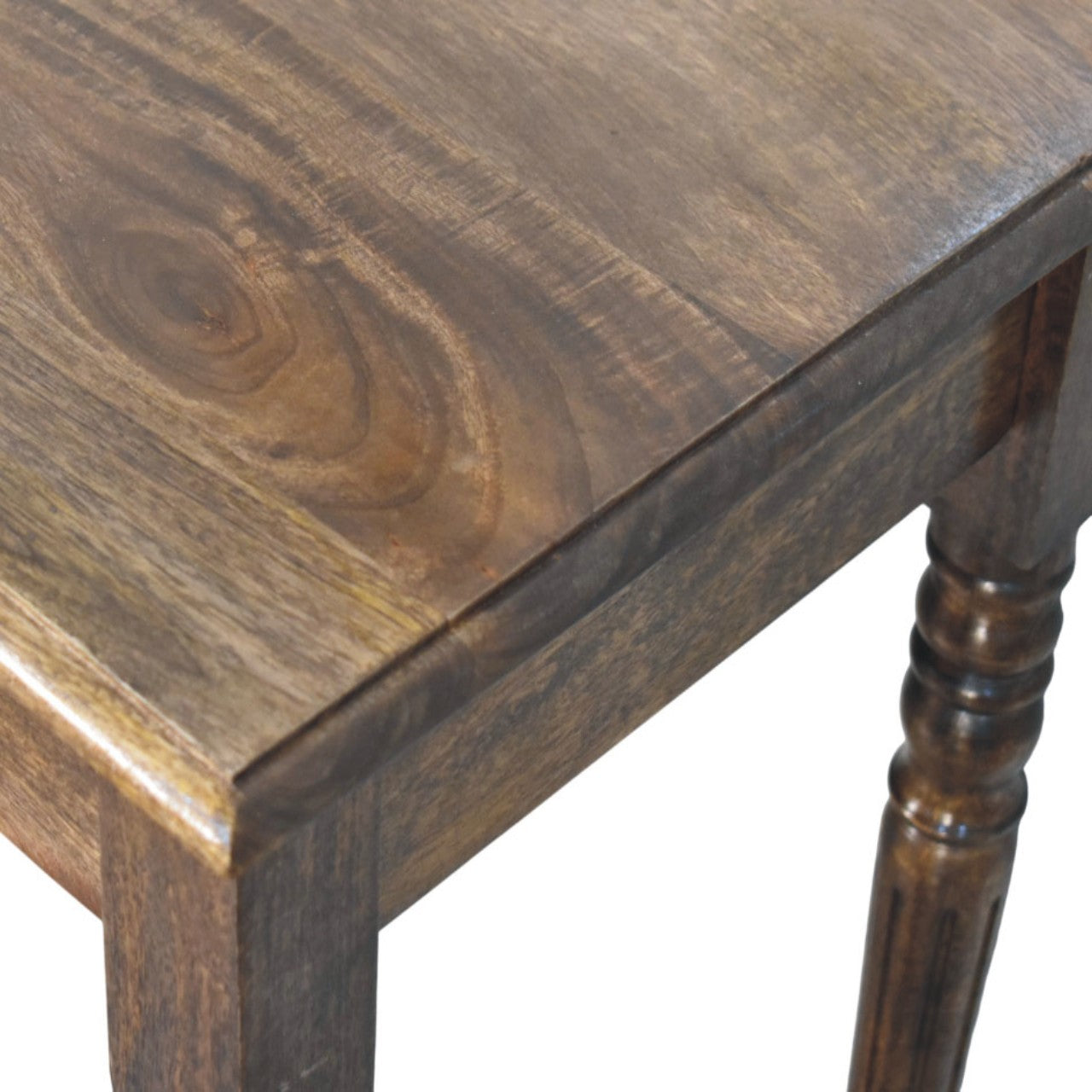 Heritage Turned-leg Desk, 1 Drawer, Brown | 1 | Brown