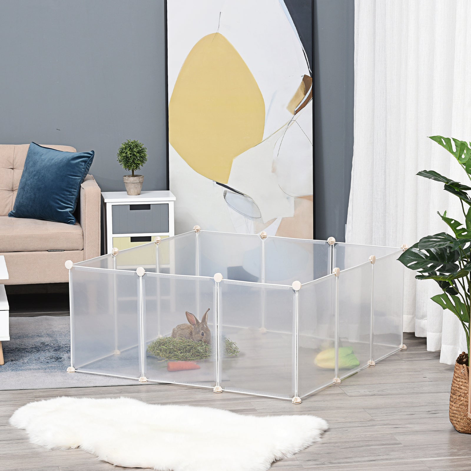 Pet Playpen Diy Small Animal Cage 12 Panels For Hedgehog Bunny Chinchilla