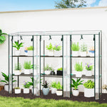 3 Tier Lean-to Mini Greenhouse W/ Plastic Cover