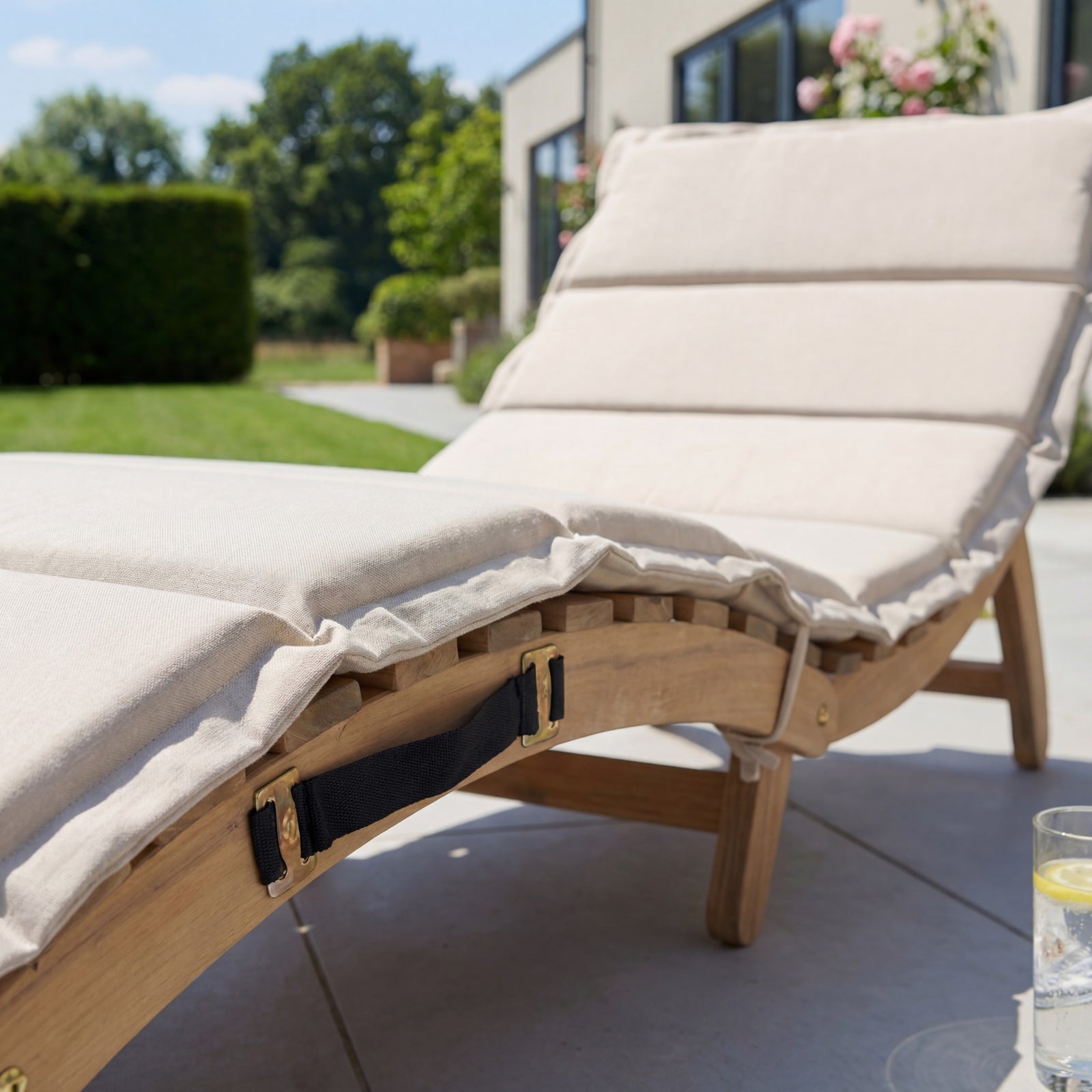 Solara Curve Sun Lounger | Beige