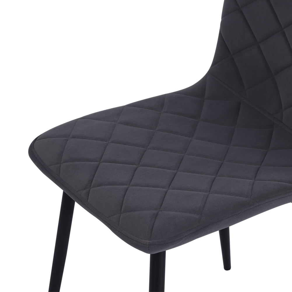 Set Of 4 Modern Urban Style Armless Dining Chairs