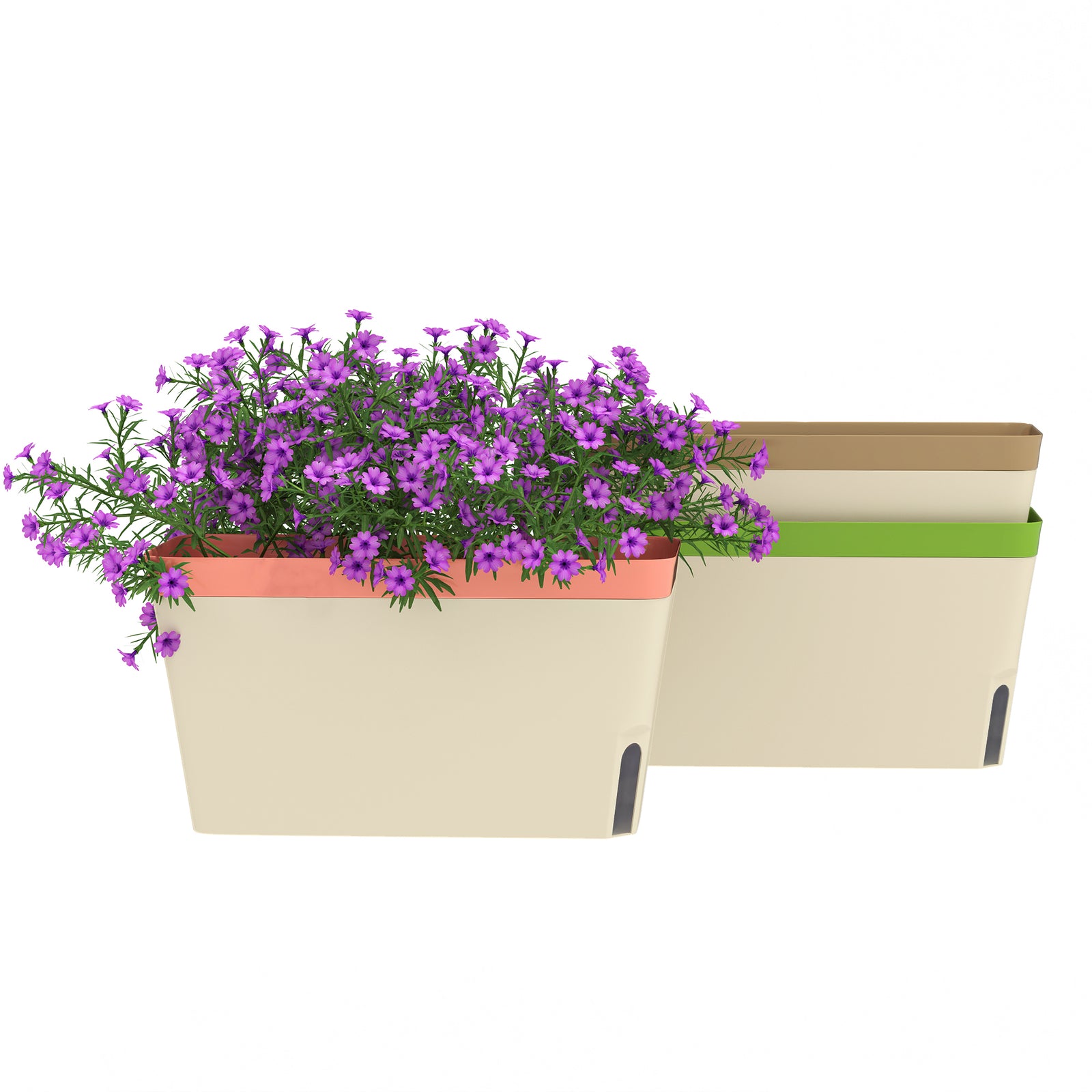 3 Pcs Self Watering Plant Pots W/ Visual Water Level Window