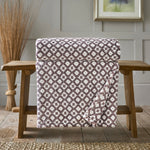 Harlington Printed Heavyweight Supersoft Fleece Throw | 150cm x 180cm | Purple