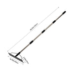 Stainless Steel Garden Tooth Rake – Adjustable Handle Length | Small