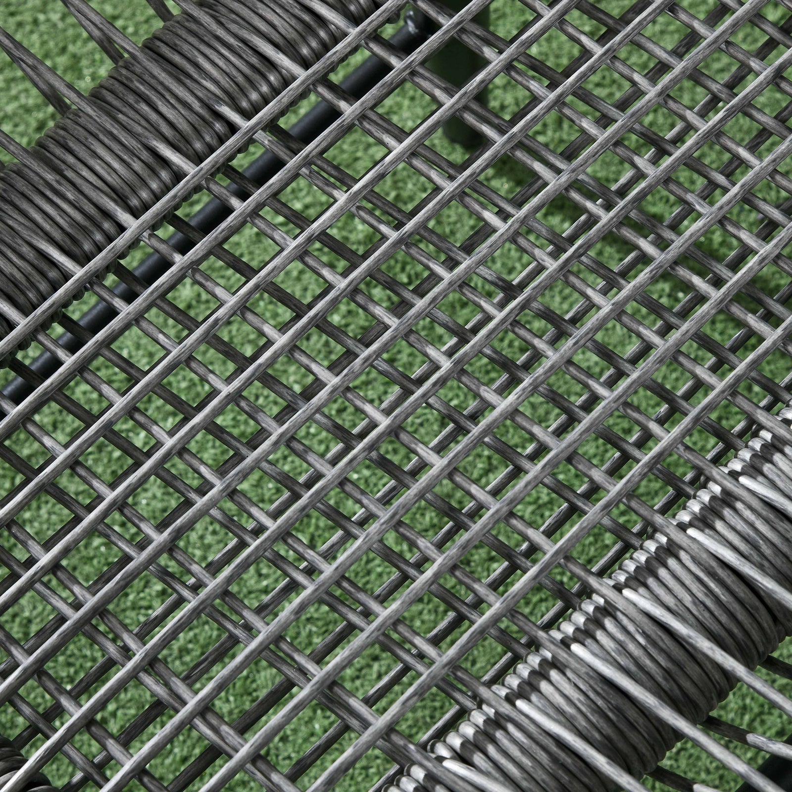 Garden Rattan Chair Set Adjustable Back