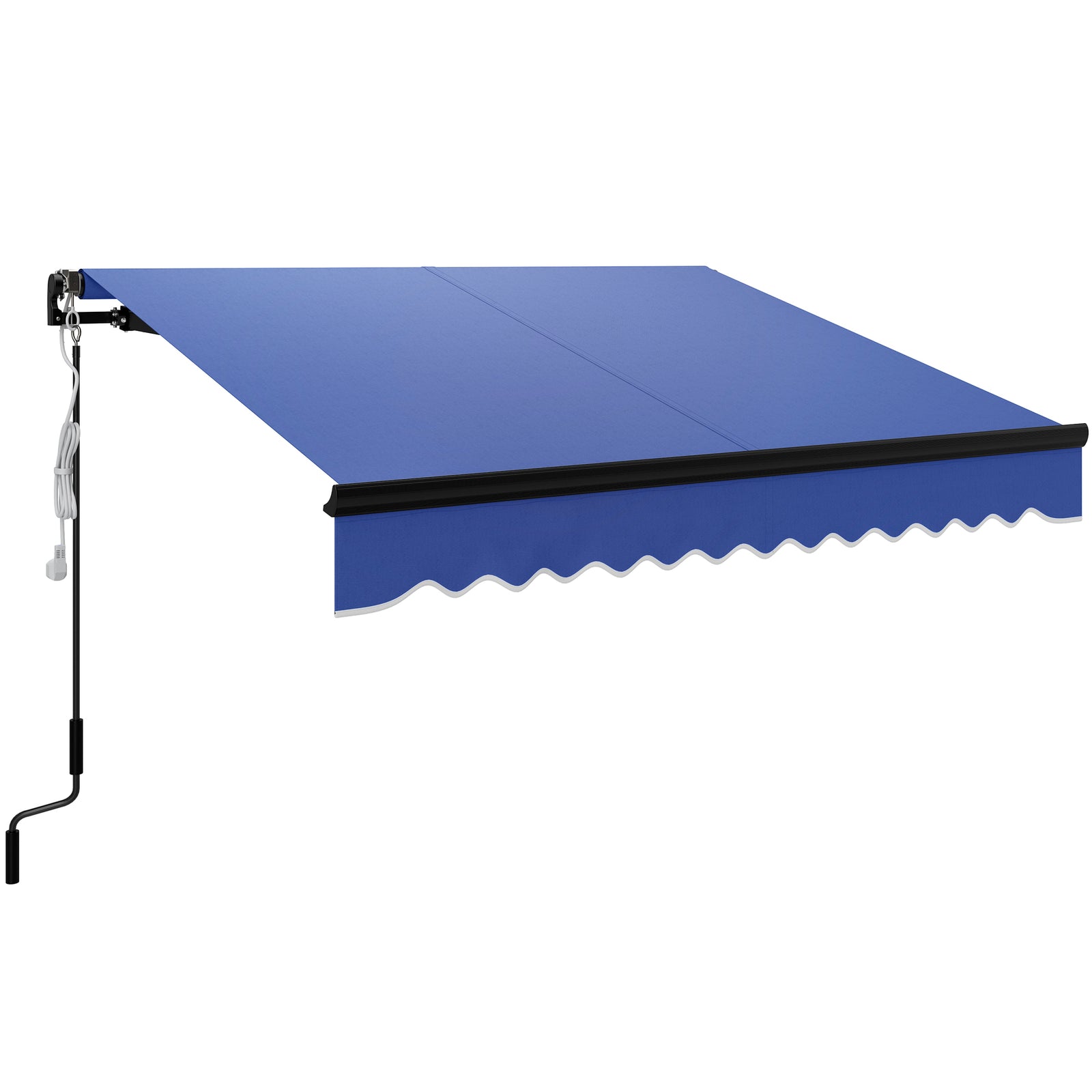 Electric Awning W/ Led Light And Remote Controller | Medium | Blue