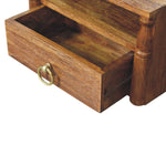 Artisan Furniture Solid Wood Turned Pillar Wall Nightstand