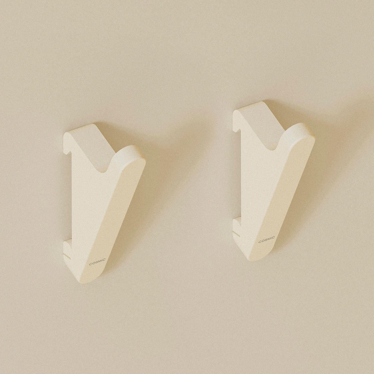 Towel Coat Hook 2 Pcs White Wall Guide Needed Fits Alife Collection