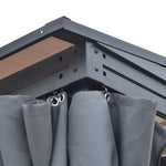 Outdoor Pergola Gazebo Party Tent Sun Shelter 4 X 3m