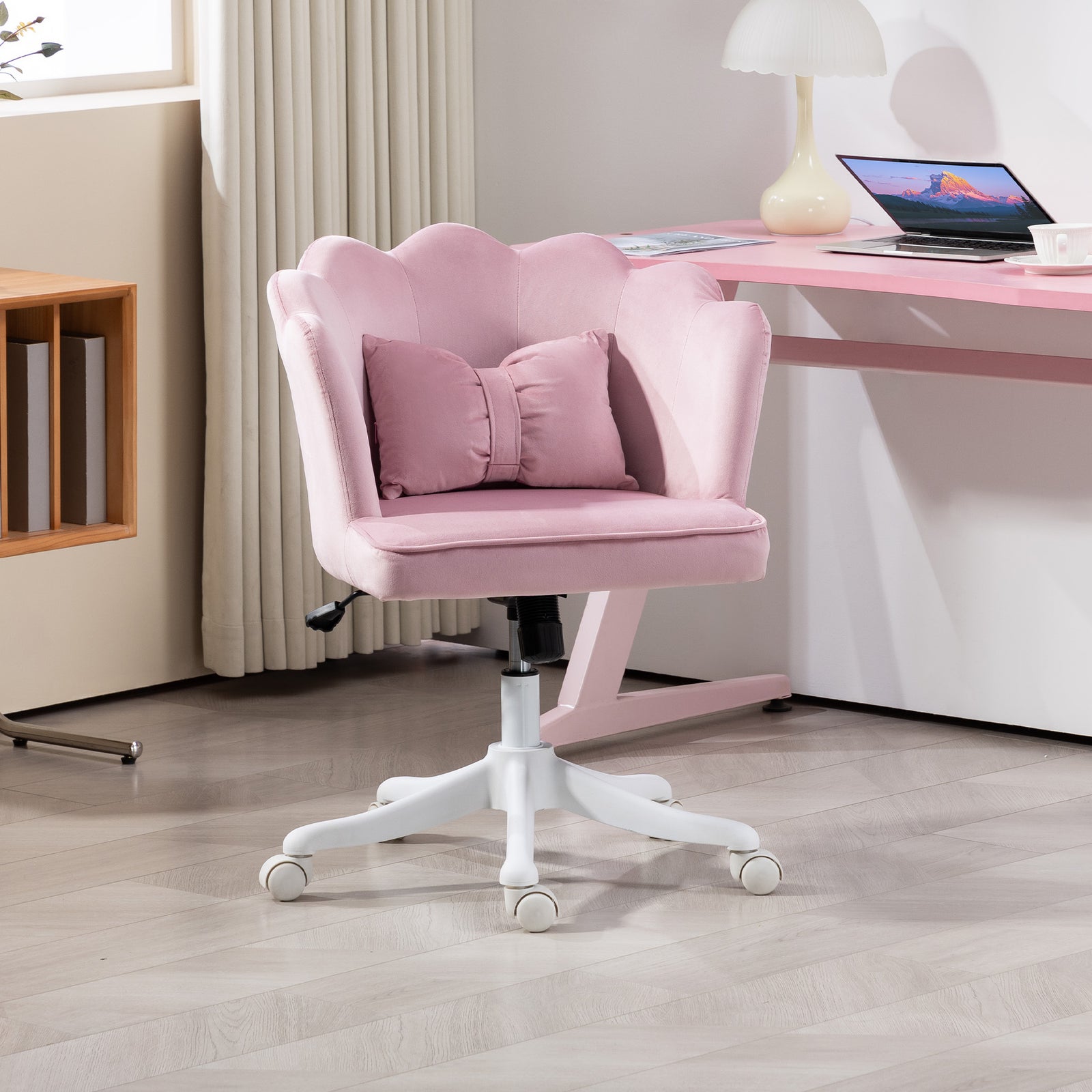 Armless Desk Chair | Pink