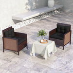 2pc Outdoor Seat Cushion For Patio Furniture | Black