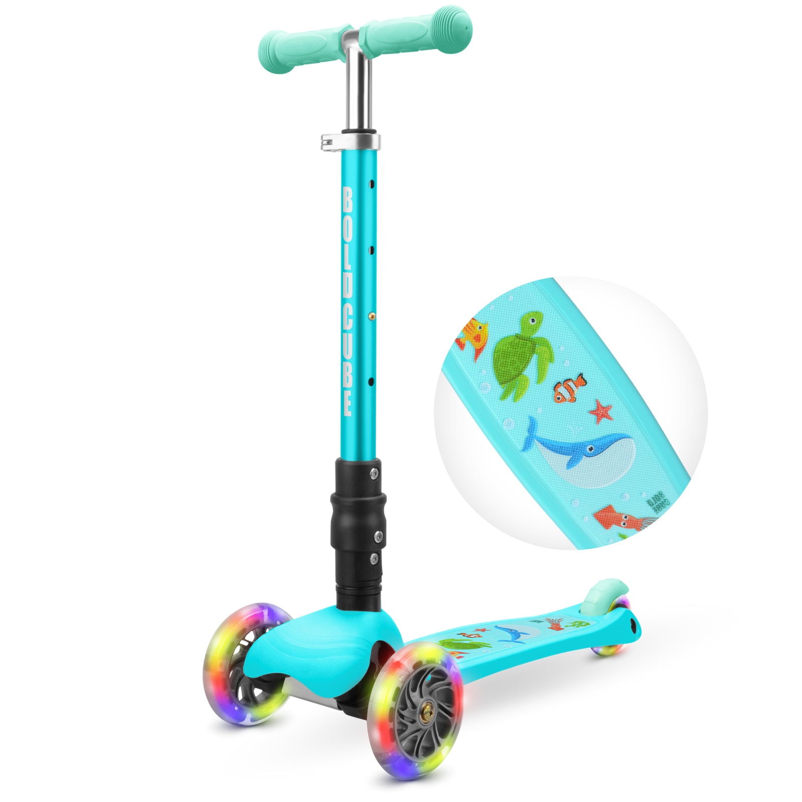Teeny Fold 3 Wheel Scooter | Ocean