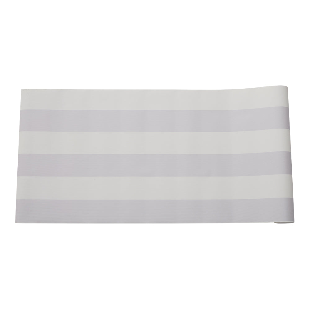 Lifeideas Pvc Grey And White Stripes Non-pasted Wallpaper Roll