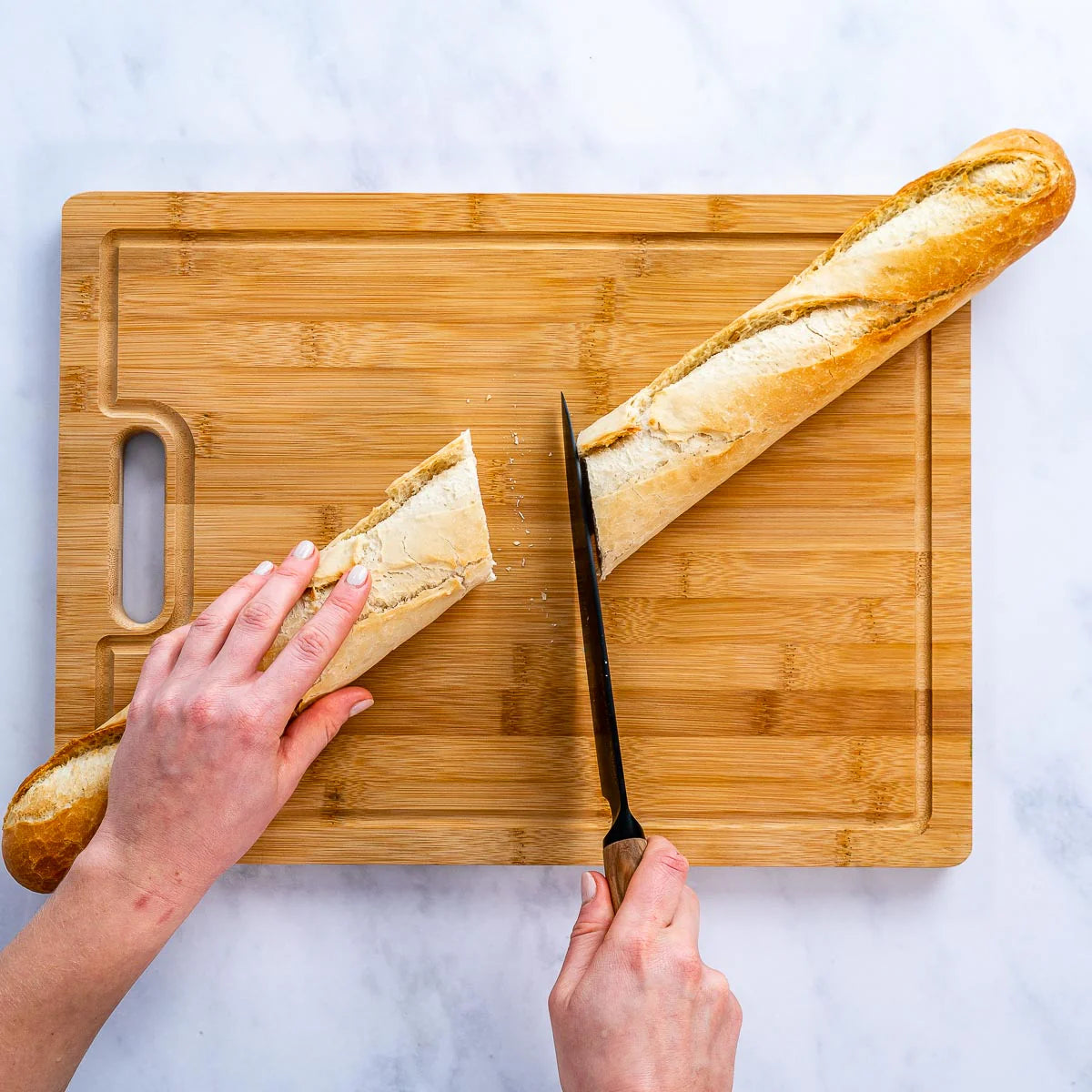BlauKe Wood Cutting Board For Kitchen 43x32cm - Extra Large Bamboo Cutting Board With Juice Groove, Butcher Block, Chopping Board
