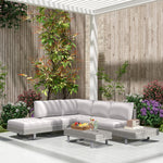 3 Pieces Rattan Wicker Sofa Set W/ Table Cushions