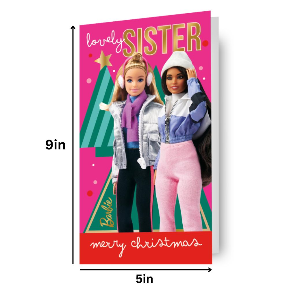Barbie Sister Christmas Card Official Product