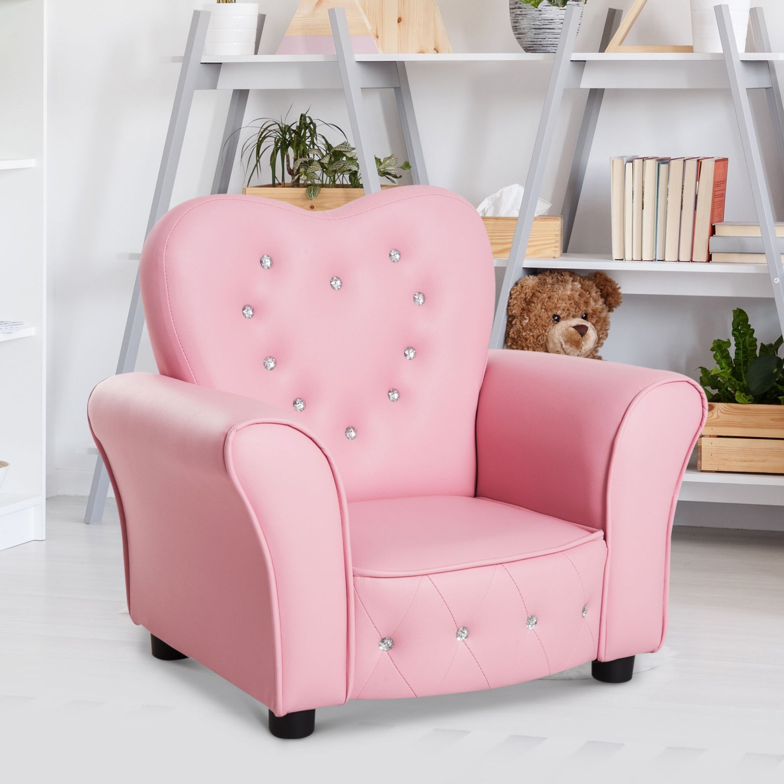 Kids Mini Sofa Children Armchair Seating Chair Girl Princess Sponge