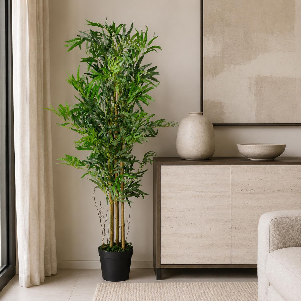 120cm  Design Uk Realistic Artificial Bamboo Plants / Trees