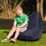 Kids High Back Bean Bag Chair | Navy Blue