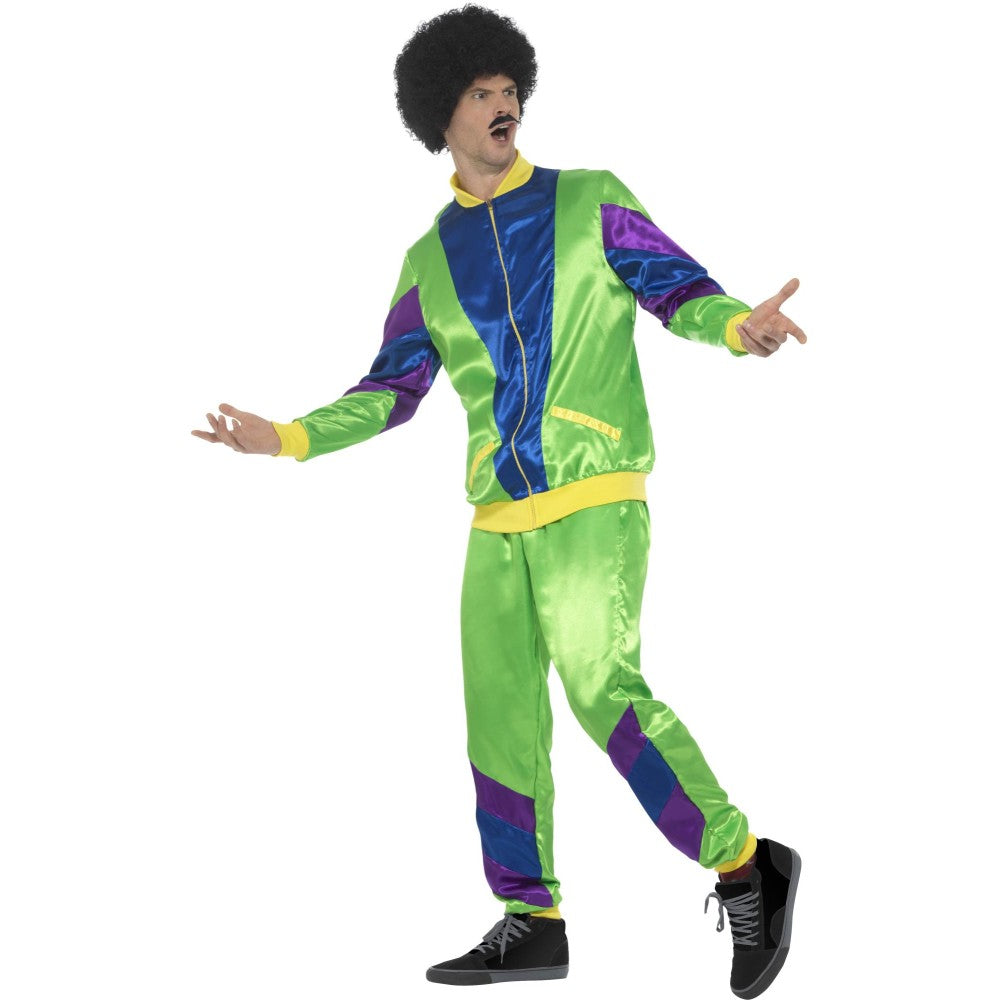 80s Height Of Fashion Shell Suit Costume | Medium | Green