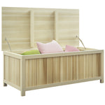 172l Outdoor Wooden Storage Box Terrace Box Natural
