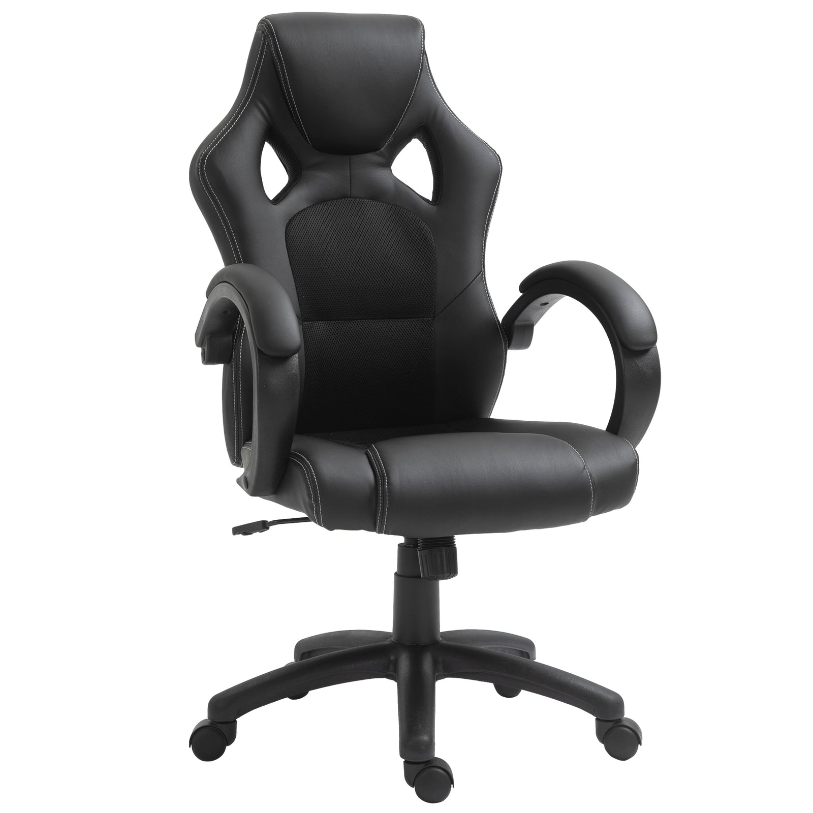 Racing Gaming Office Chair Pu Leather | Black