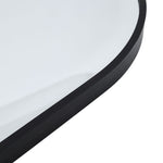 50x70cm Arched Wall Mirror In Black Aluminium Alloy Frame
