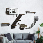 5 Piece Cat Wall Shelves, Wall-mounted Cat Tree For Indoor Use