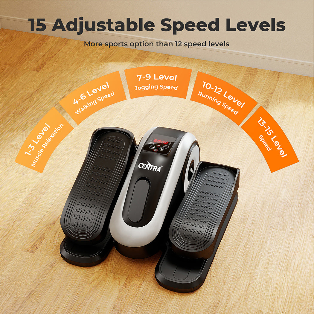 Centra Under Desk Elliptical Machine Bike Foot Pedal Exercise 15 Speed Remote
