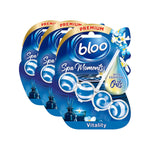 Bloo Toilet Rim Block Spa Moments Vitality Essential Oil 50g, 3 Pack