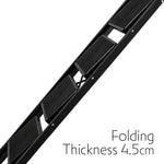 4 Step Ladder Heavy-duty Steel Folding Step Stool 150kg Capacity | Black