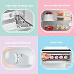 93l Compact Multi-layer Fridge With Cooler Box, 3 Removable Glass Shelves & Reversible Door | Black