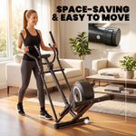 SPORTNOW Quiet Magnetic Elliptical Cross Trainer With Bluetooth