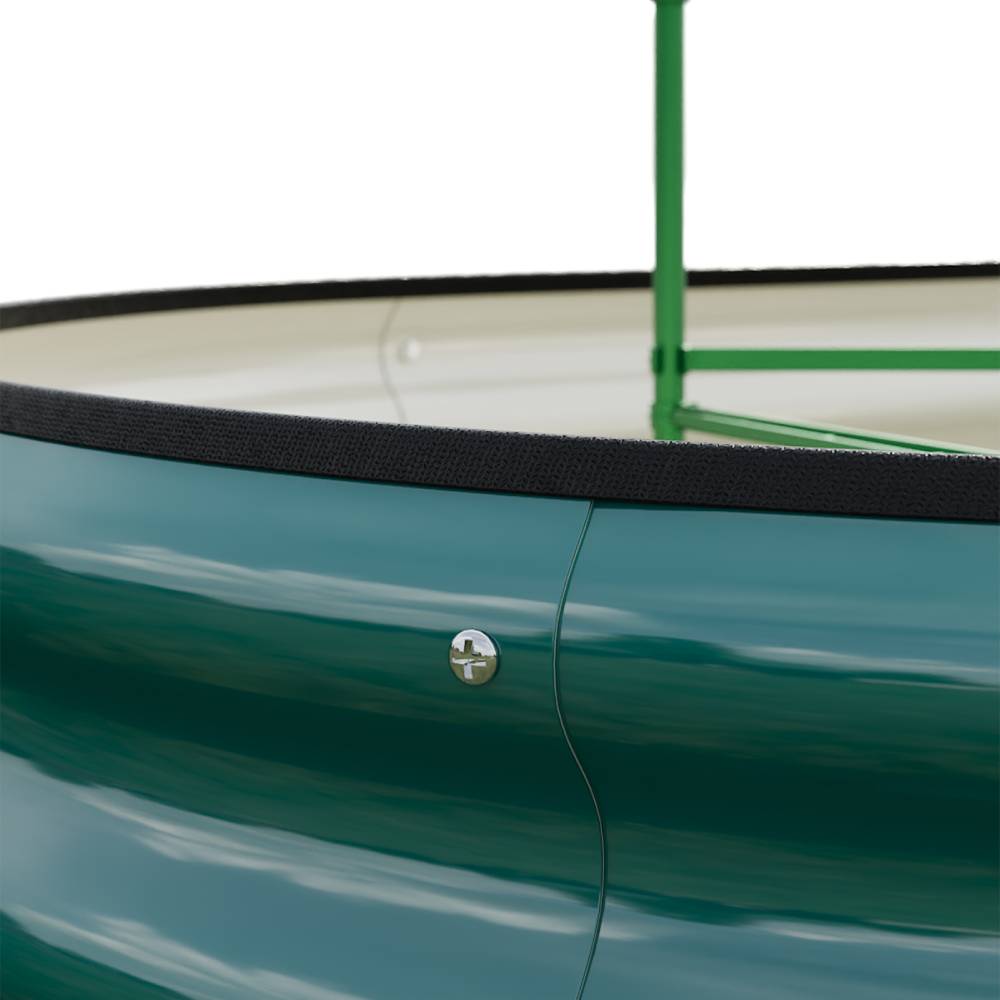 Galvanized Metal Raised Garden Bed – Elevated Planter Box With Safety Edging, Green, 120cm/160cm W X 80cm D X 30cm H | Large | Green