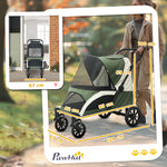 Easy Folding Pet Stroller For Large Dogs | Green