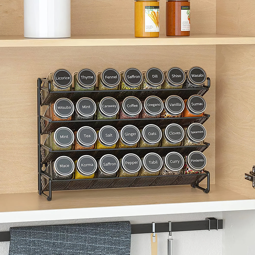 Metal Spice Rack Organizer 4-tier
