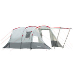 6-8 Person Tunnel Tent, Two-room Camping Tent With Carry Bag | Gray