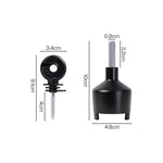Electric Fence Insulators Grooved Pp+pe Black 120pc | Black